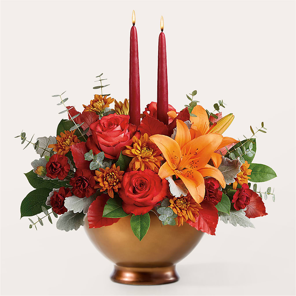 Fruits of Fall Centerpiece –  Flowers From The Heart Auburn, Auburn MI