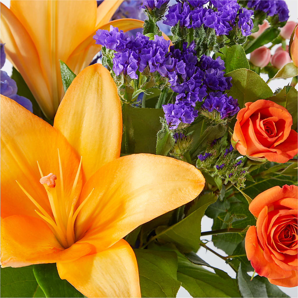 Radiant Citrus Bouquet –  Flowers From The Heart Auburn, Auburn MI