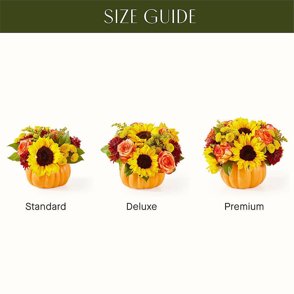 Golden Gourd Pumpkin Bouquet –  Flowers From The Heart Auburn, Auburn MI