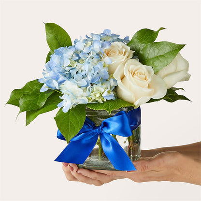 Sky Blue Delight Bouquet –  Flowers From The Heart Auburn, Auburn MI