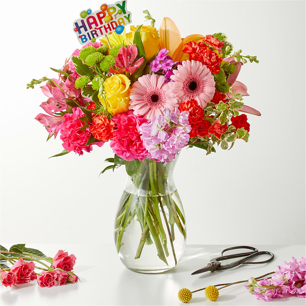 Cue the Confetti - A Florist Original –  Flowers From The Heart Auburn, Auburn MI