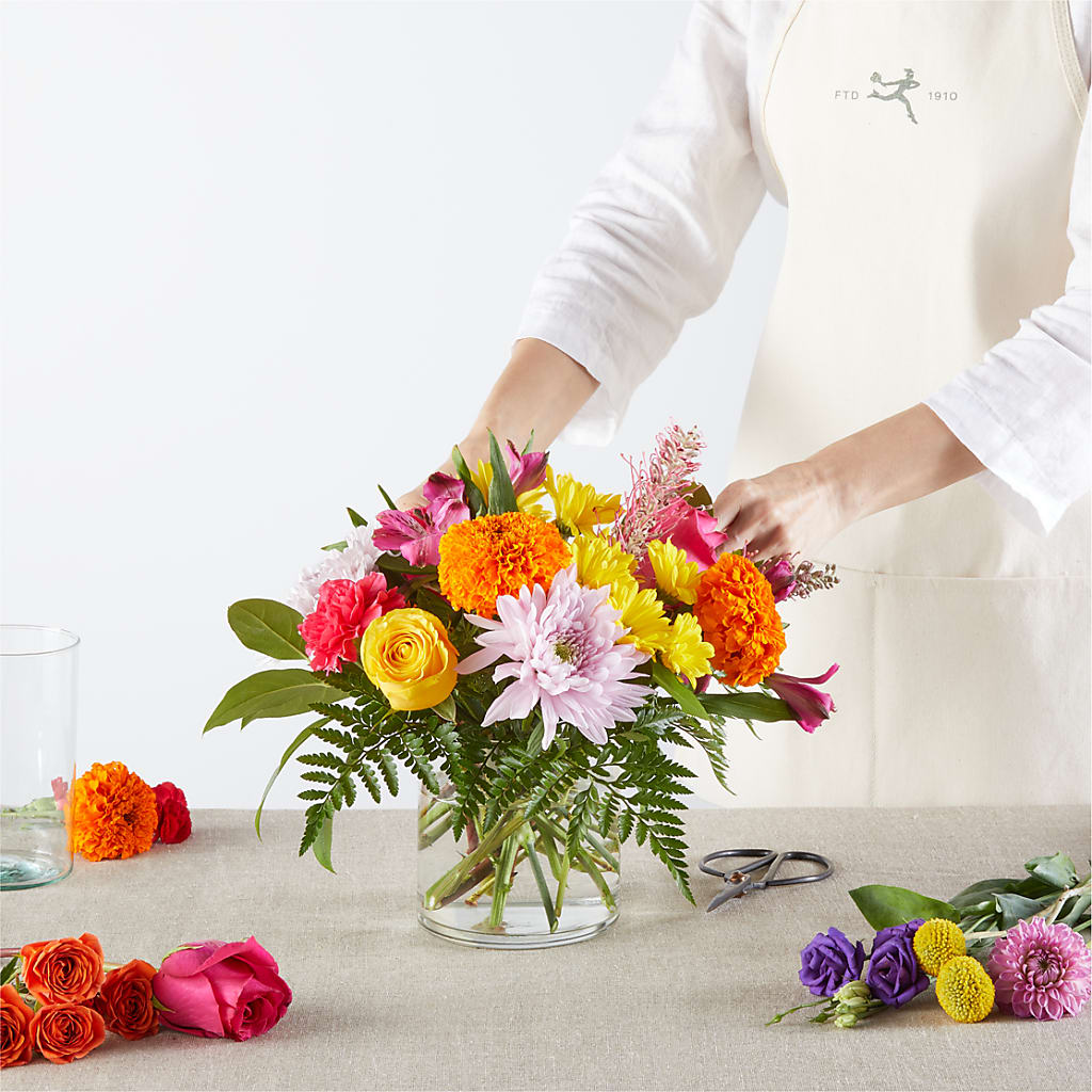 Feast of Color – A Florist Original –  Flowers From The Heart Auburn, Auburn MI