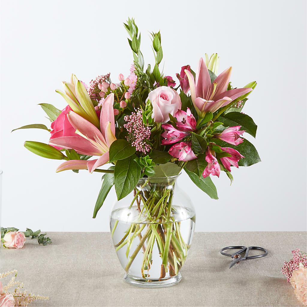 Pink Ribbon - A Florist Original –  Flowers From The Heart Auburn, Auburn MI