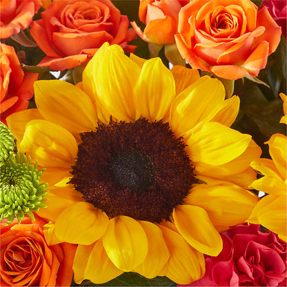 Sun-drenched Blooms Box Bouquet –  Flowers From The Heart Auburn, Auburn MI