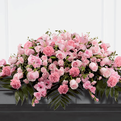 Garden of Comfort Casket Spray (Standard) –  Flowers From The Heart Auburn, Auburn MI