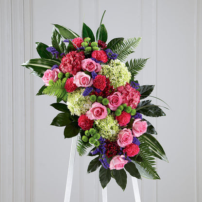 Refreshing Mix Standing Spray –  Flowers From The Heart Auburn, Auburn MI