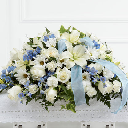 Tender Treasure Casket Spray –  Flowers From The Heart Auburn, Auburn MI