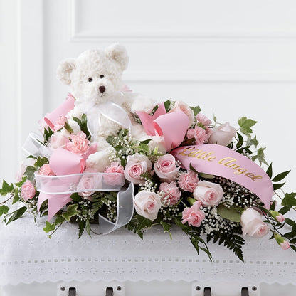 Touch of Sympathy Casket Spray –  Flowers From The Heart Auburn, Auburn MI