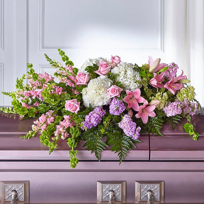 Life's Gratitude Casket Spray –  Flowers From The Heart Auburn, Auburn MI