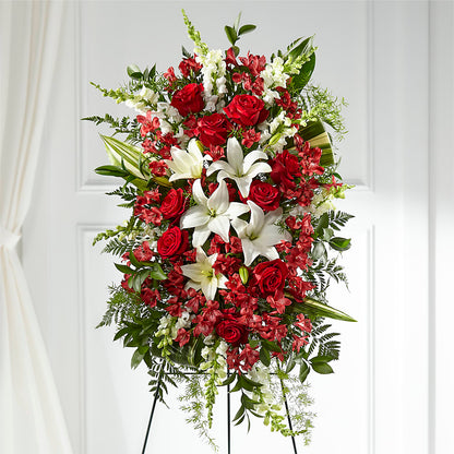 Everlasting Memory Standing Spray –  Flowers From The Heart Auburn, Auburn MI