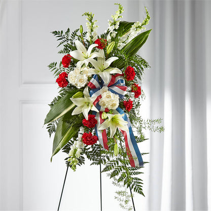 Stars of Life Standing Spray –  Flowers From The Heart Auburn, Auburn MI