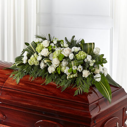 Hopeful Gesture Casket Spray –  Flowers From The Heart Auburn, Auburn MI