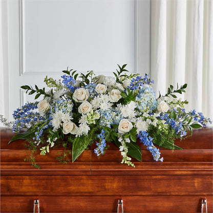Timeless Essence Casket Spray –  Flowers From The Heart Auburn, Auburn MI