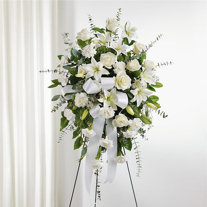 With Care Standing Spray –  Flowers From The Heart Auburn, Auburn MI