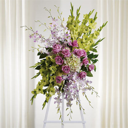 Lasting Legacy Standing Spray –  Flowers From The Heart Auburn, Auburn MI