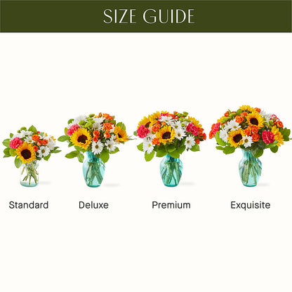 Sun-drenched Blooms Bouquet –  Flowers From The Heart Auburn, Auburn MI