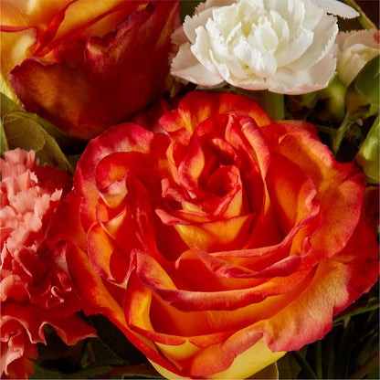 Apricot Glow Bouquet –  Flowers From The Heart Auburn, Auburn MI