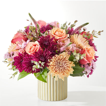 Berry Cobbler Bouquet with Ivory Vase –  Flowers From The Heart Auburn, Auburn MI