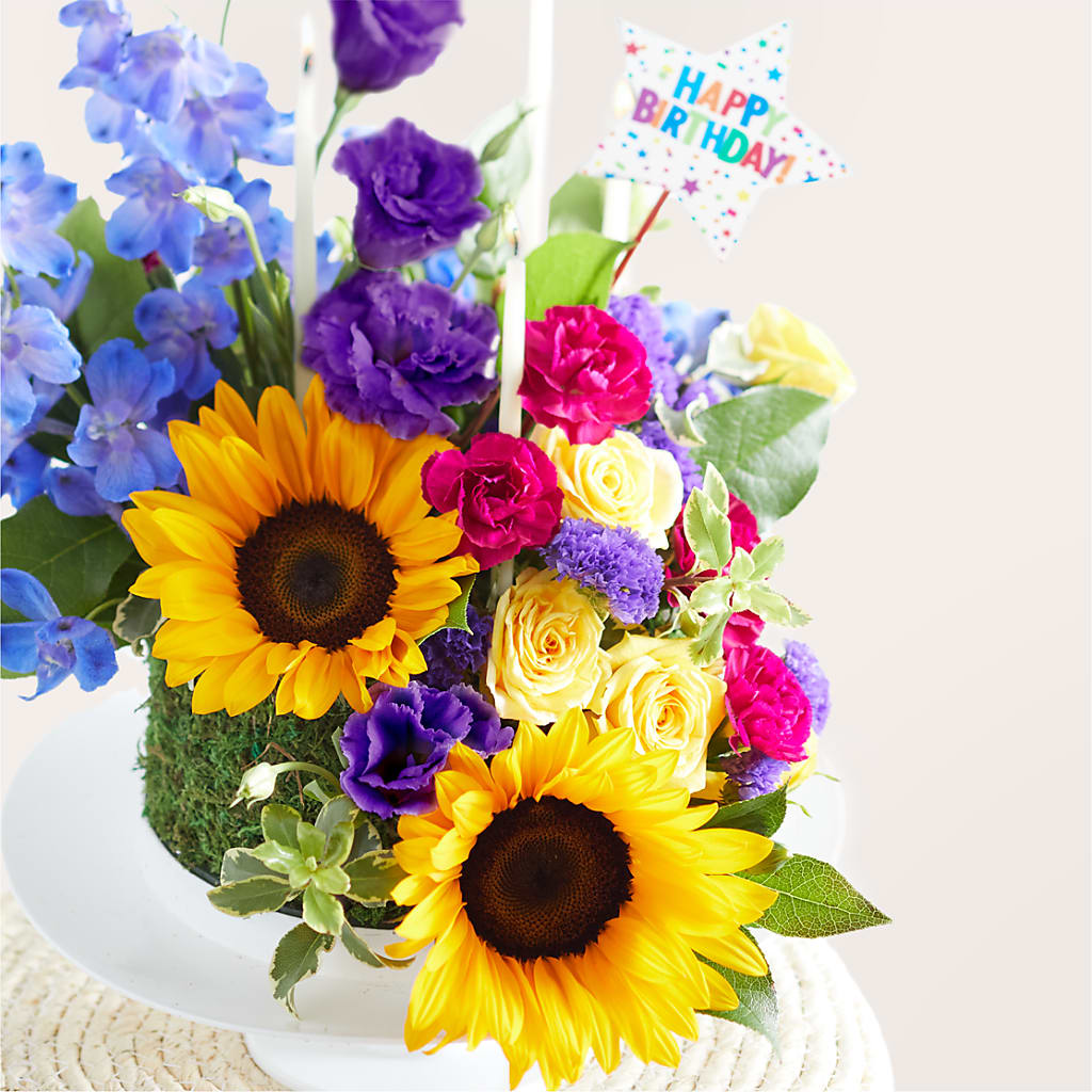 Star of the Day Floral Cake –  Flowers From The Heart Auburn, Auburn MI