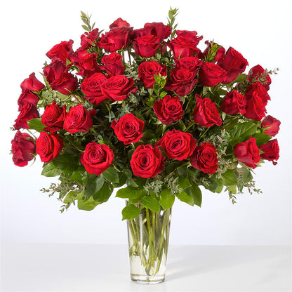 Forever Yours Fifty Stem Red Rose Bouquet –  Flowers From The Heart Auburn, Auburn MI