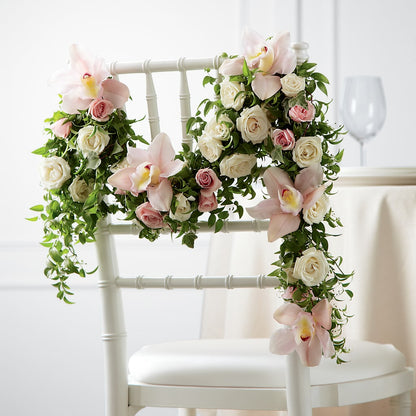 Orchid Rose Chair Décor –  Flowers From The Heart Auburn, Auburn MI