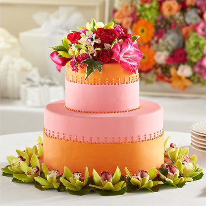 Sweet Citrus Cake Decor –  Flowers From The Heart Auburn, Auburn MI