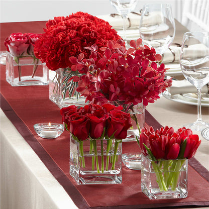 Modern Grace Centerpiece –  Flowers From The Heart Auburn, Auburn MI